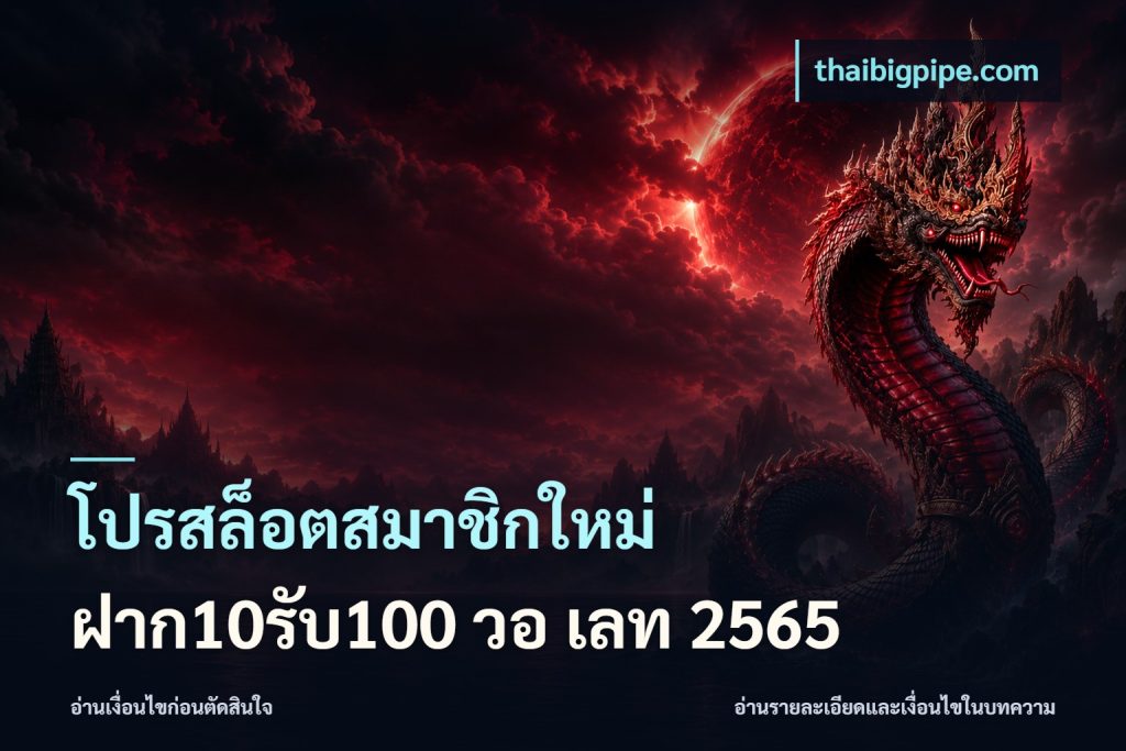 โปรสล็อตสมาชิกใหม่ ฝาก10รับ100 วอ เลท 2565
