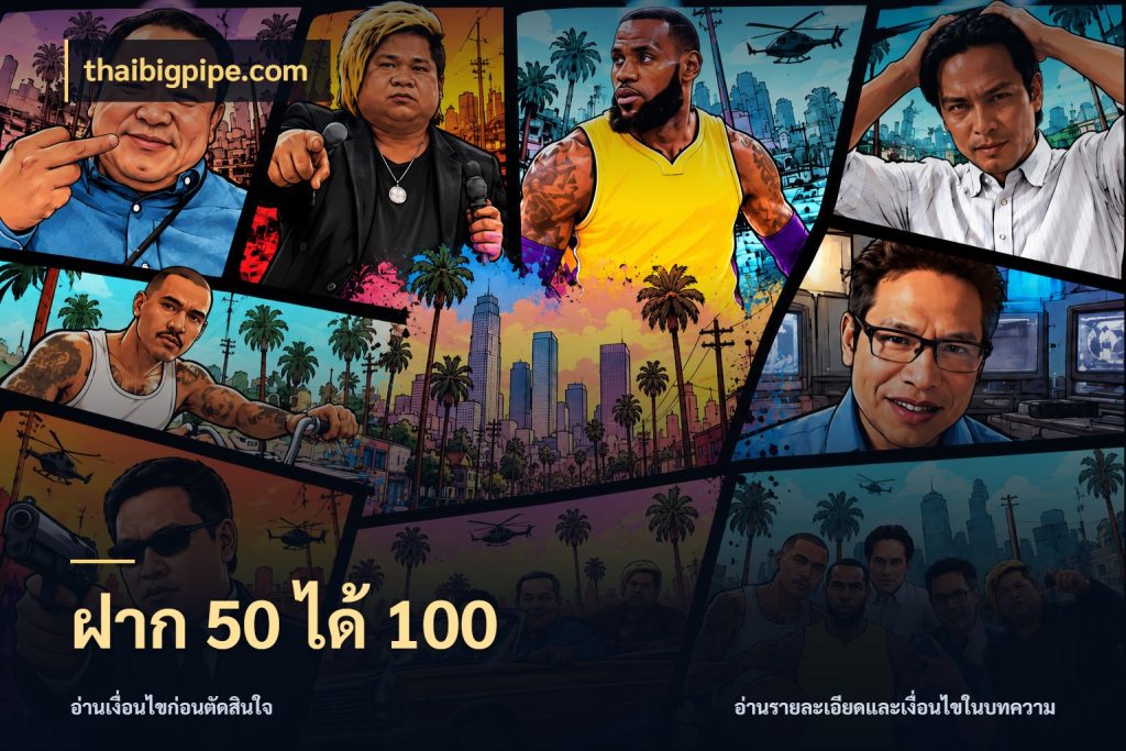 ฝาก 50 ได้ 100