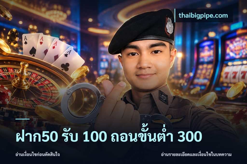ฝาก50 รับ 100 ถอนขั้นต่ํา 300