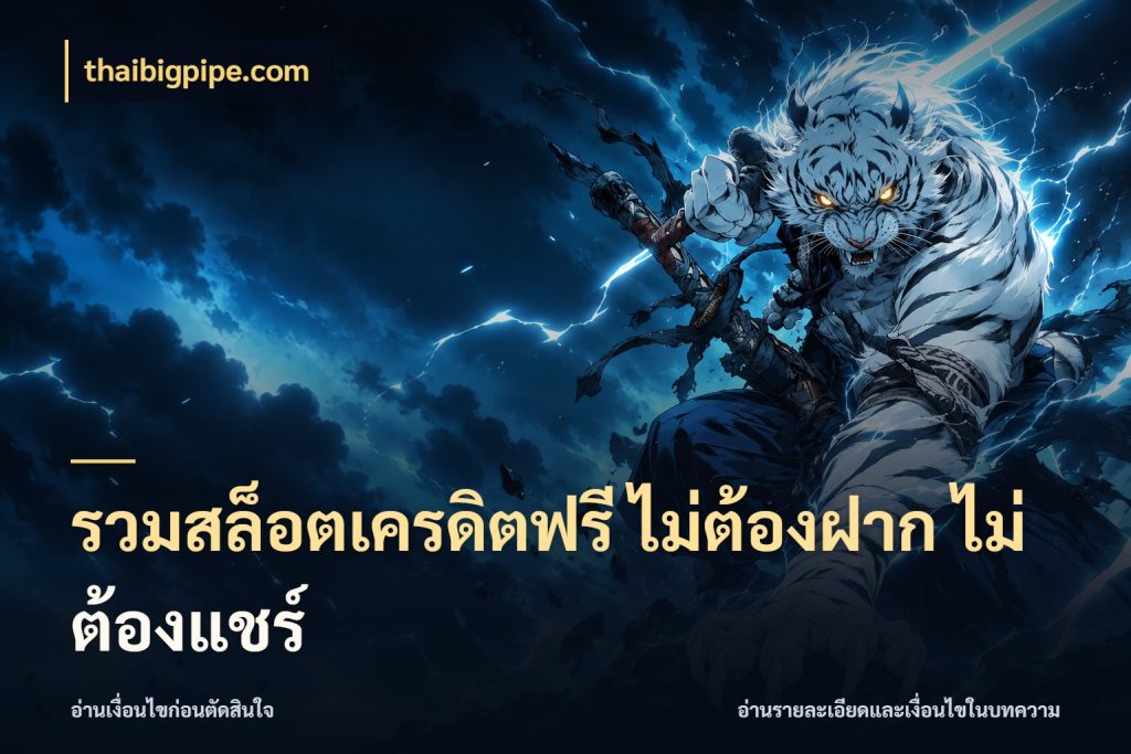 รวมสล็อตเครดิตฟรี ไม่ต้องฝาก ไม่ต้องแชร์