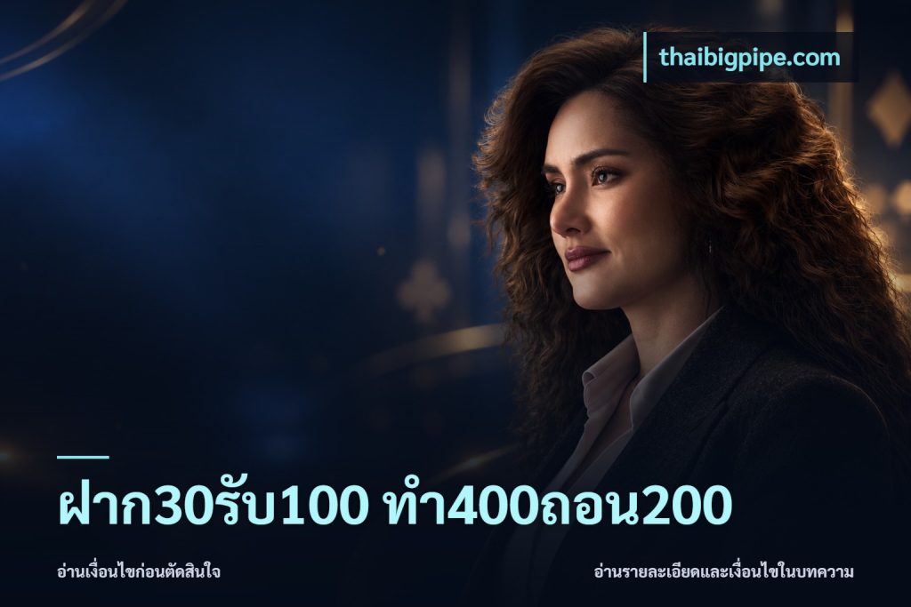 ฝาก30รับ100 ทํา400ถอน200