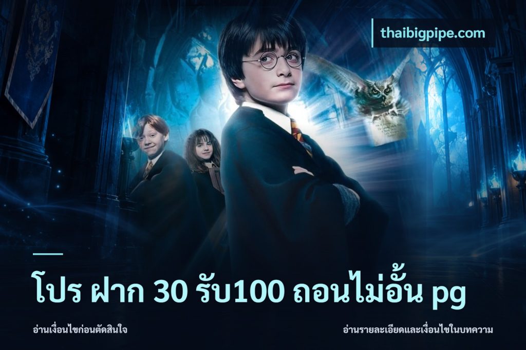 โปร ฝาก 30 รับ100 ถอนไม่อั้น pg
