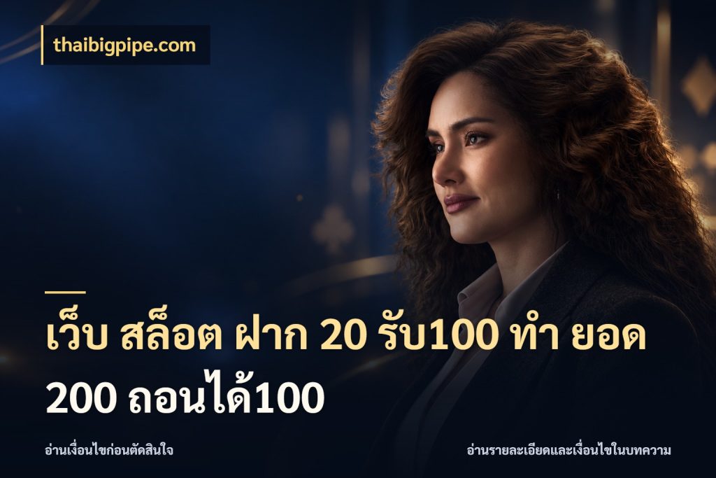 เว็บ สล็อต ฝาก 20 รับ100 ทํา ยอด 200 ถอนได้100