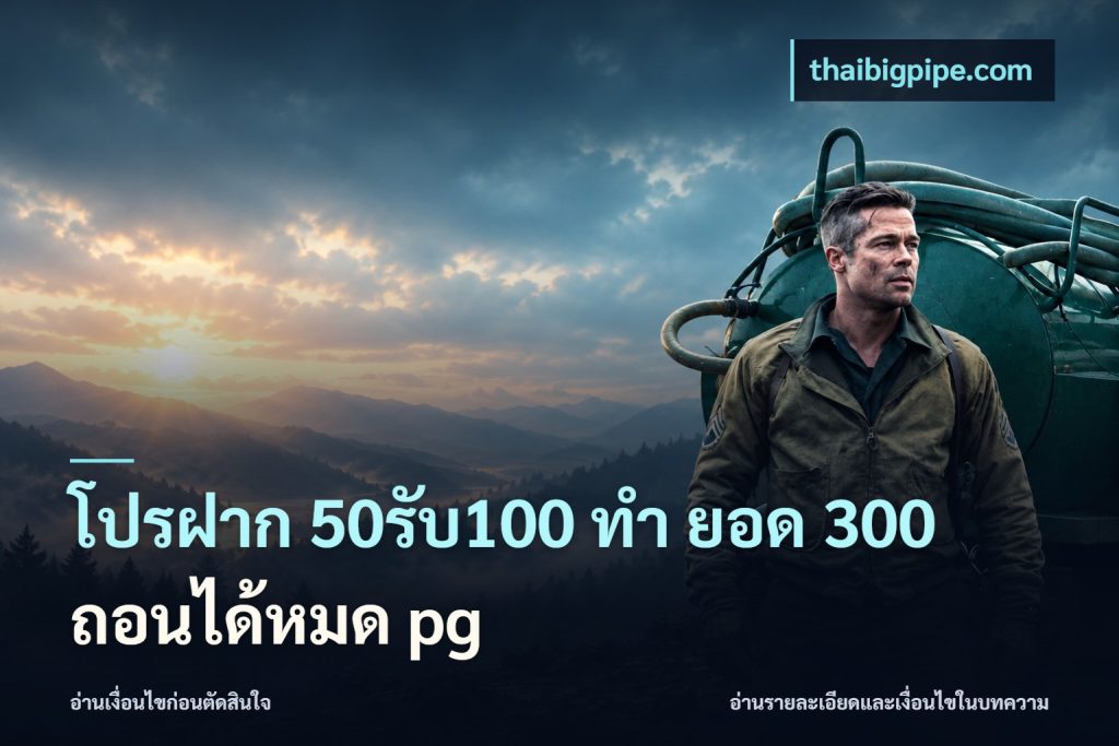 โปรฝาก 50รับ100 ทํา ยอด 300 ถอนได้หมด pg