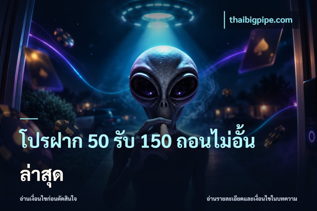 โปรฝาก 50 รับ 150 ถอนไม่อั้น ล่าสุด