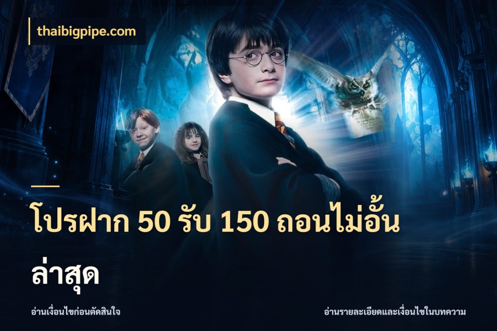 โปรฝาก 50 รับ 150 ถอนไม่อั้น ล่าสุด