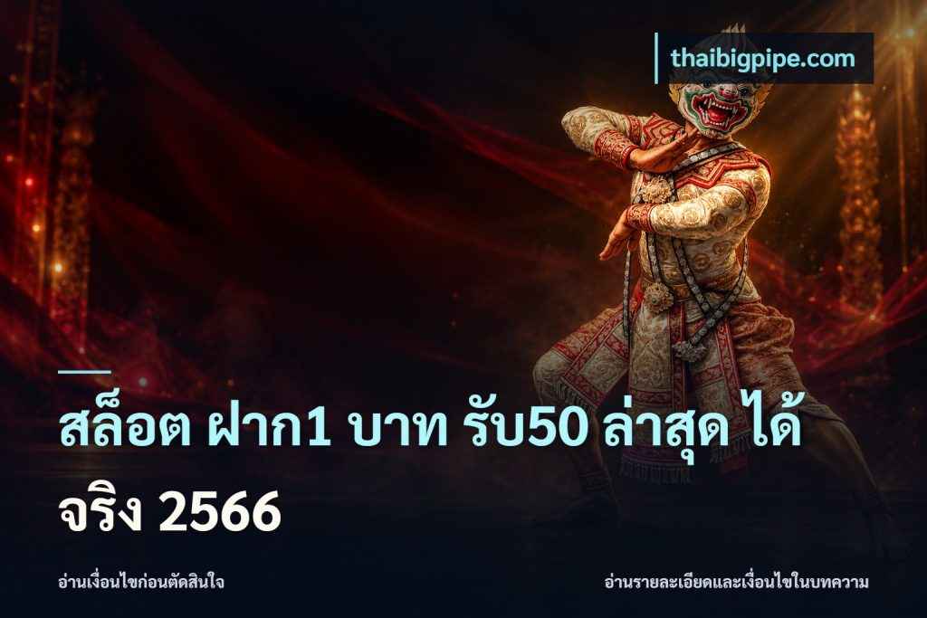 สล็อต ฝาก1 บาท รับ50 ล่าสุด ได้ จริง 2566