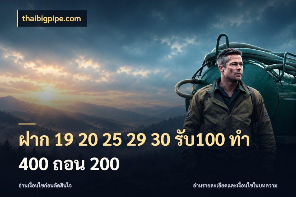 ฝาก 19 20 25 29 30 รับ100 ทำ 400 ถอน 200
