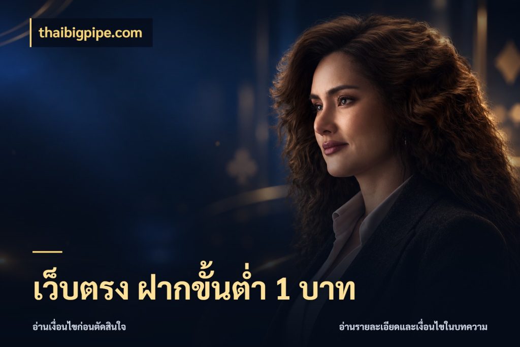 เว็บตรง ฝากขั้นต่ำ 1 บาท