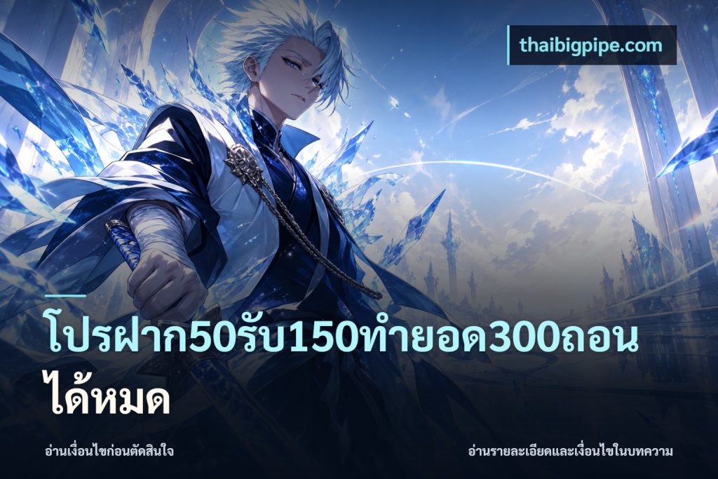 โปรฝาก50รับ150ทํายอด300ถอนได้หมด