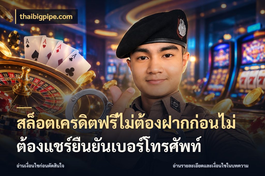 สล็อตเครดิตฟรีไม่ต้องฝากก่อนไม่ต้องแชร์ยืนยันเบอร์โทรศัพท์