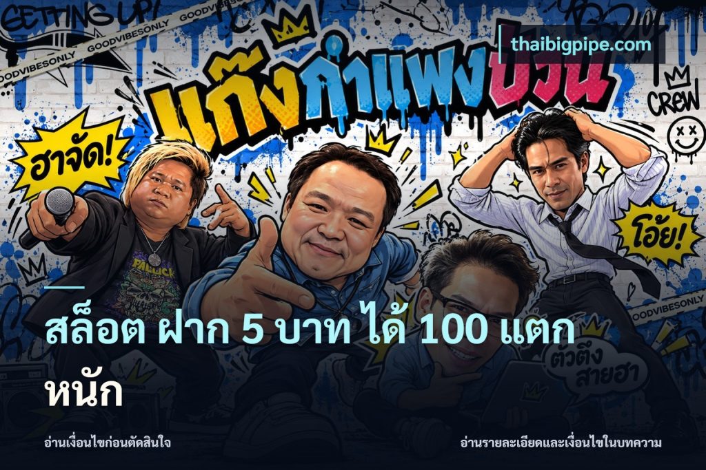 สล็อต ฝาก 5 บาท ได้ 100 แตก หนัก