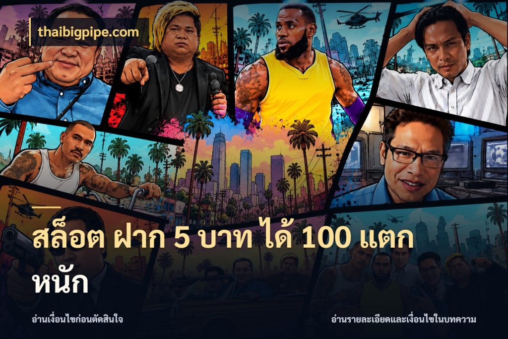 สล็อต ฝาก 5 บาท ได้ 100 แตก หนัก