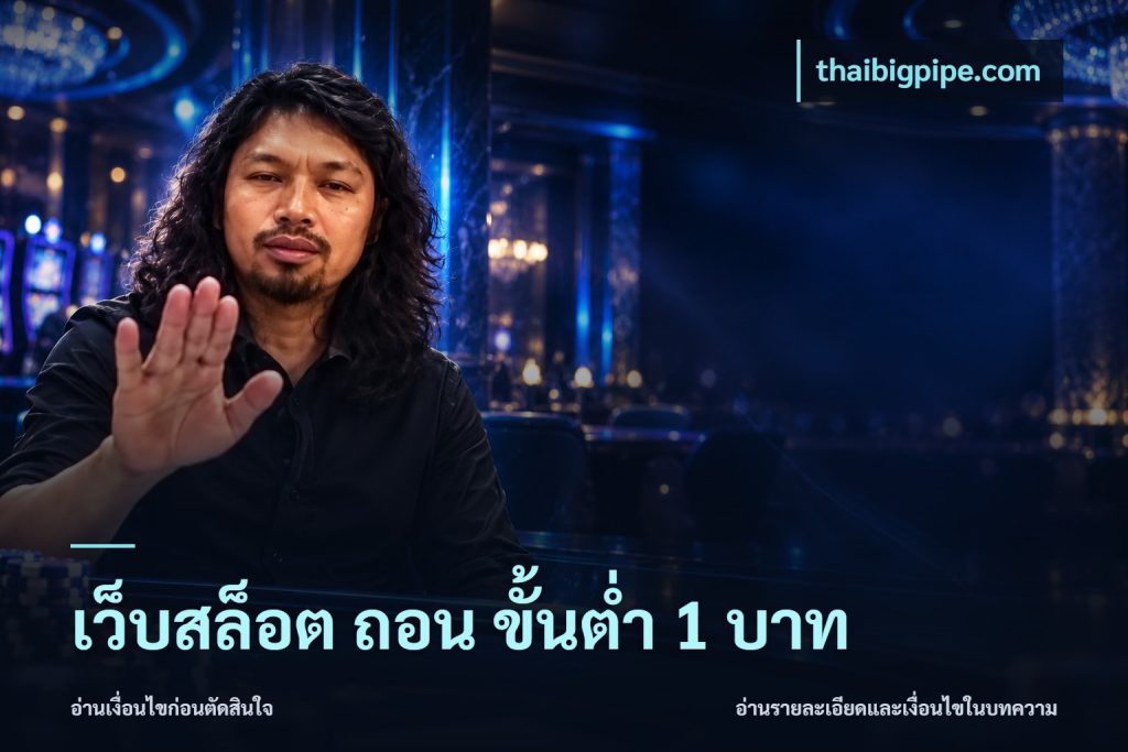 เว็บสล็อต ถอน ขั้นต่ำ 1 บาท