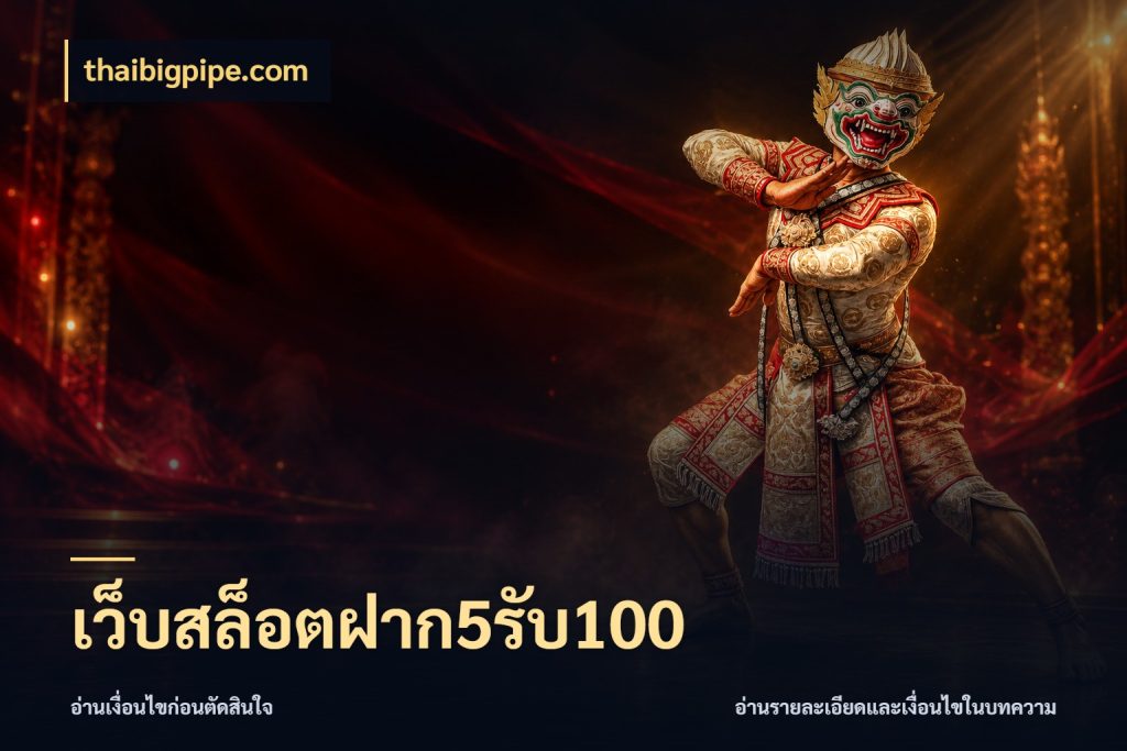 เว็บสล็อตฝาก5รับ100