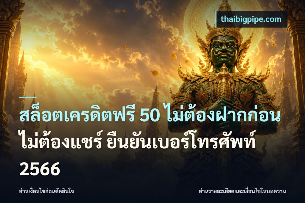 สล็อตเครดิตฟรี 50 ไม่ต้องฝากก่อน ไม่ต้องแชร์ ยืนยันเบอร์โทรศัพท์ 2566