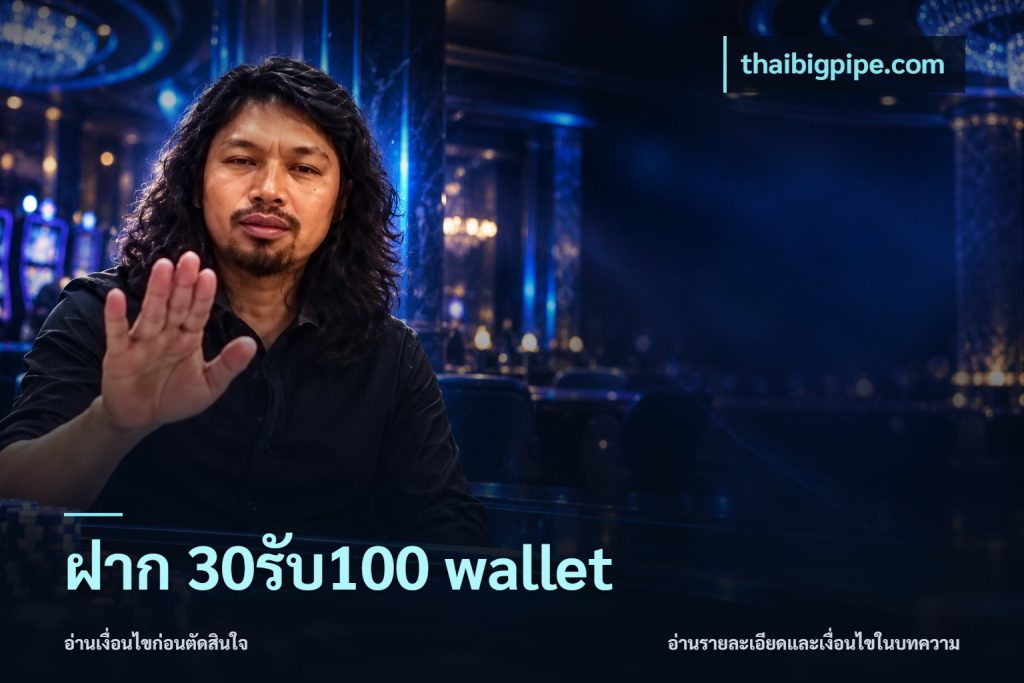 ฝาก 30รับ100 wallet