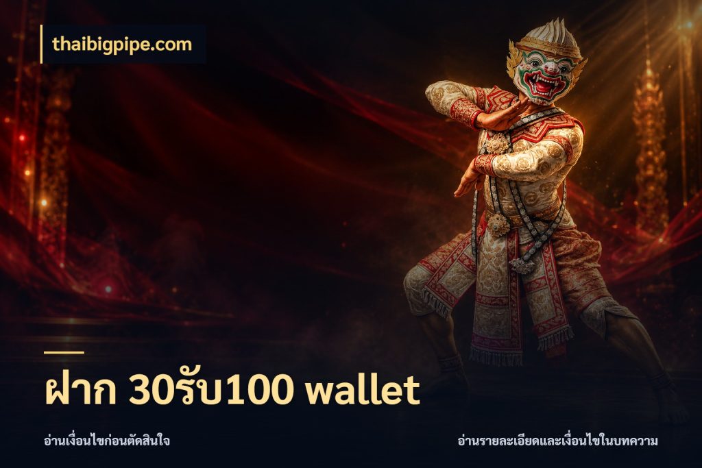 ฝาก 30รับ100 wallet