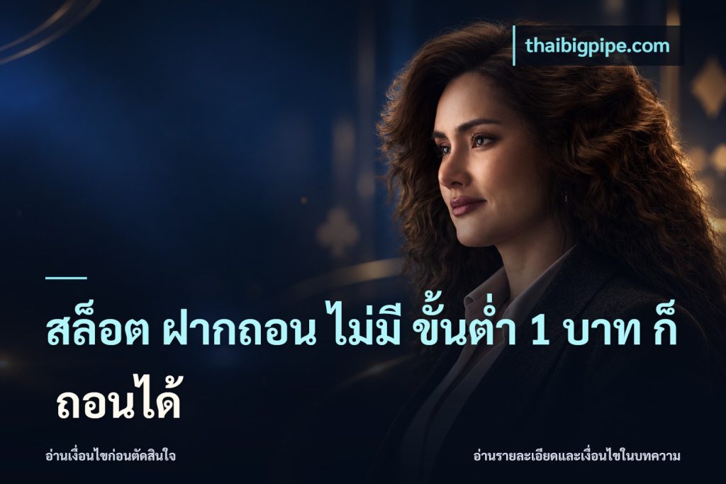 สล็อต ฝากถอน ไม่มี ขั้นต่ำ 1 บาท ก็ ถอนได้
