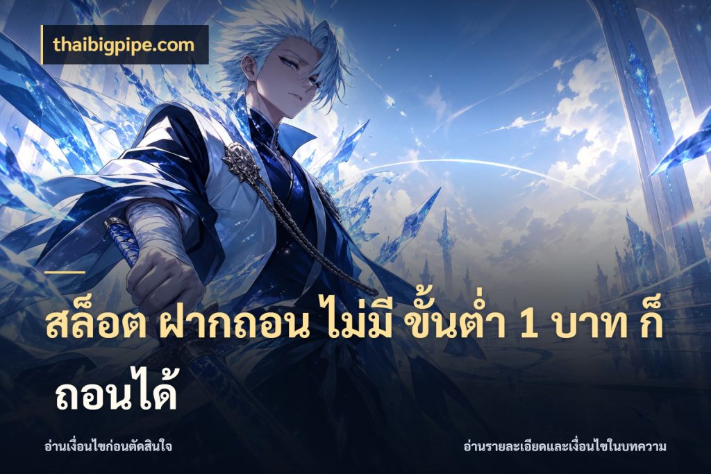 สล็อต ฝากถอน ไม่มี ขั้นต่ำ 1 บาท ก็ ถอนได้