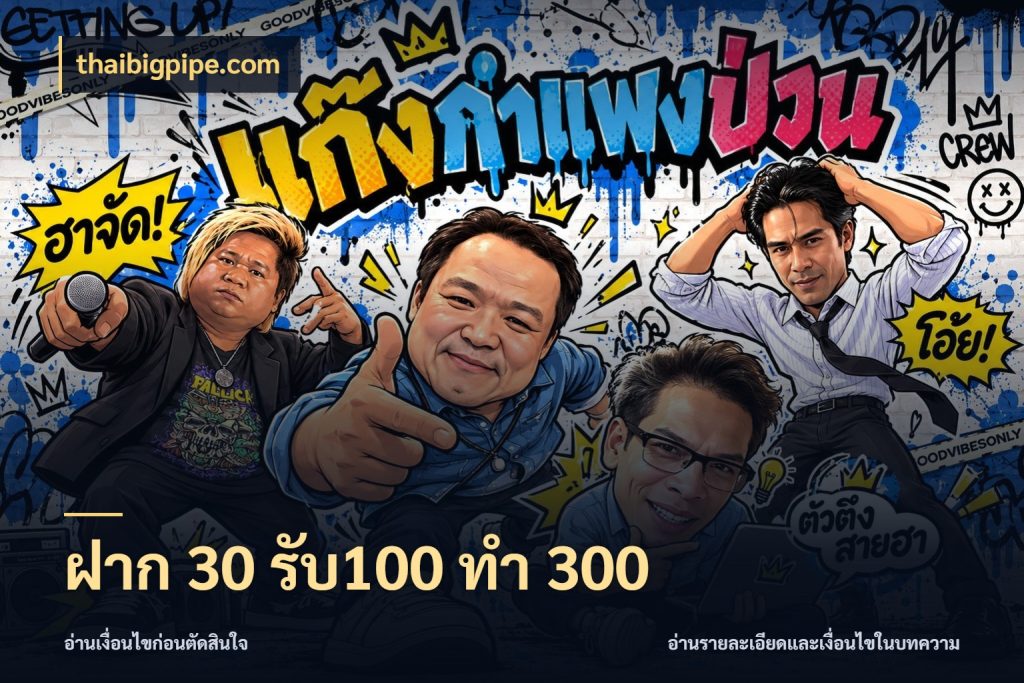 ฝาก 30 รับ100 ทำ 300