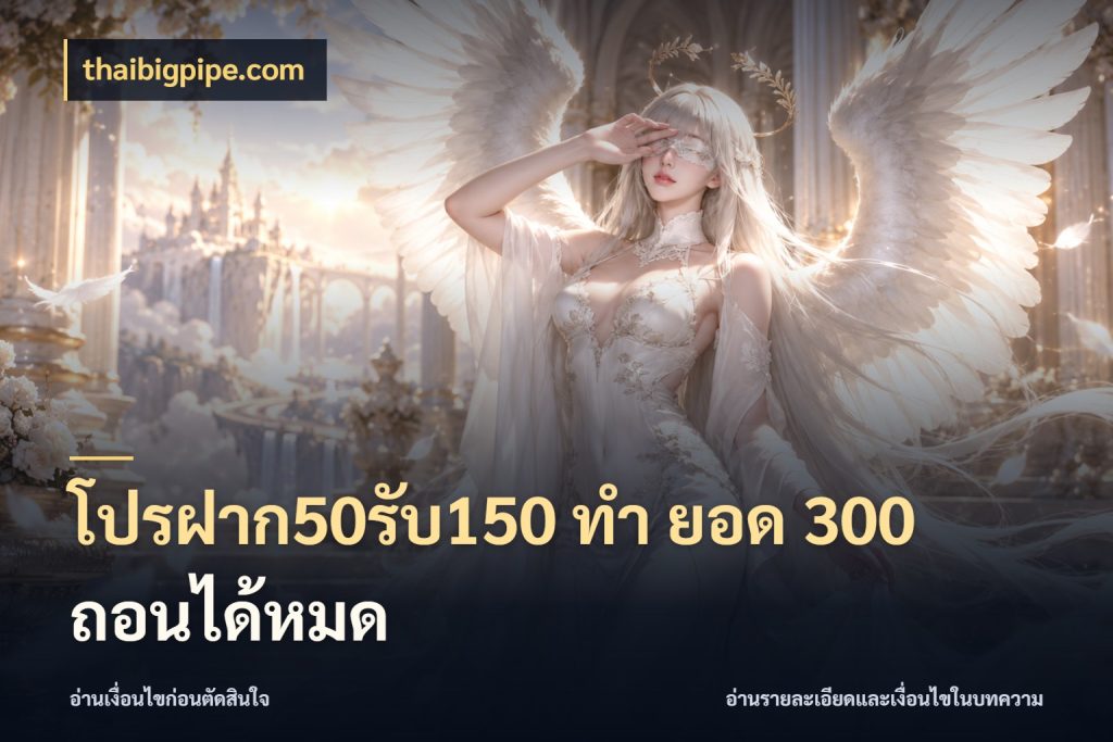 โปรฝาก50รับ150 ทํา ยอด 300 ถอนได้หมด