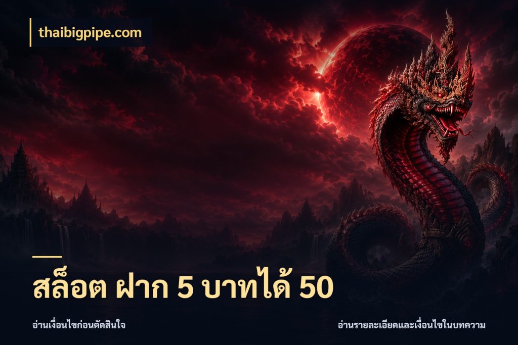 สล็อต ฝาก 5 บาทได้ 50