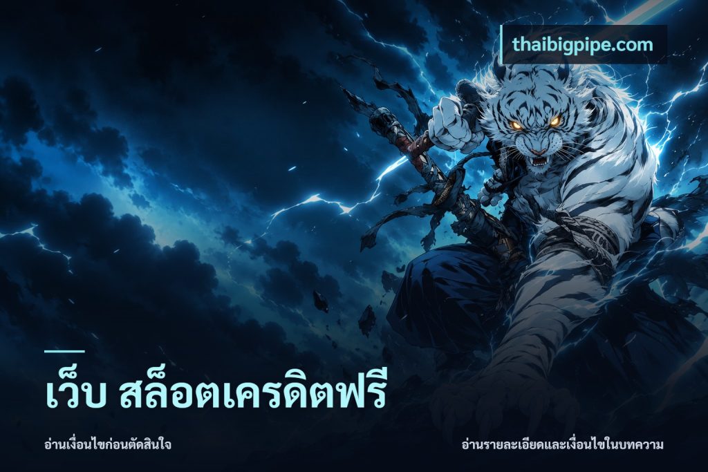 เว็บ สล็อตเครดิตฟรี