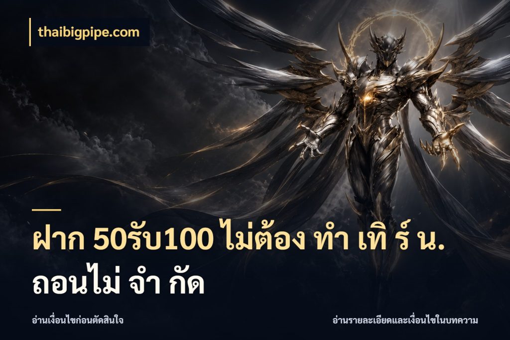 ฝาก 50รับ100 ไม่ต้อง ทํา เทิ ร์ น. ถอนไม่ จํา กัด