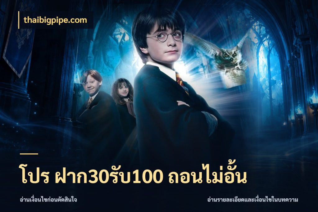 โปร ฝาก30รับ100 ถอนไม่อั้น