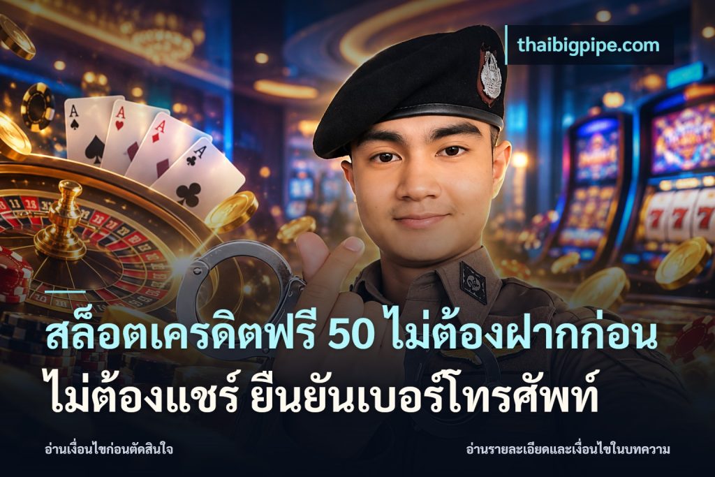 สล็อตเครดิตฟรี 50 ไม่ต้องฝากก่อน ไม่ต้องแชร์ ยืนยันเบอร์โทรศัพท์