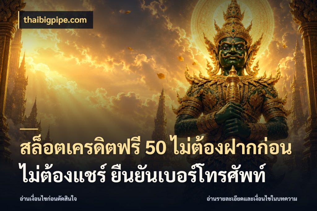 สล็อตเครดิตฟรี 50 ไม่ต้องฝากก่อน ไม่ต้องแชร์ ยืนยันเบอร์โทรศัพท์