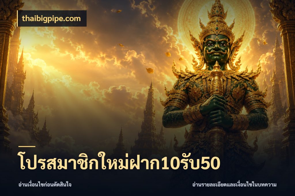 โปรสมาชิกใหม่ฝาก10รับ50