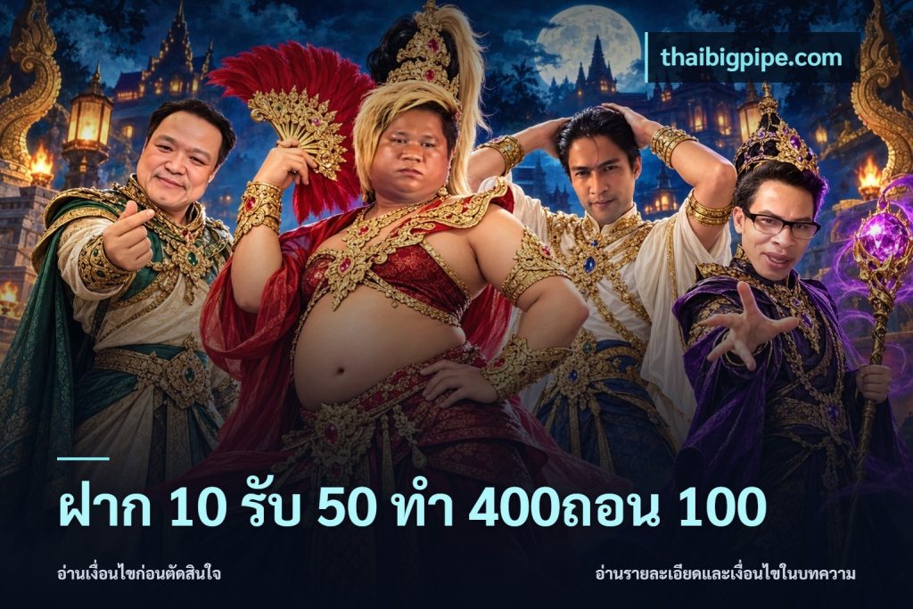 ฝาก 10 รับ 50 ทํา 400ถอน 100