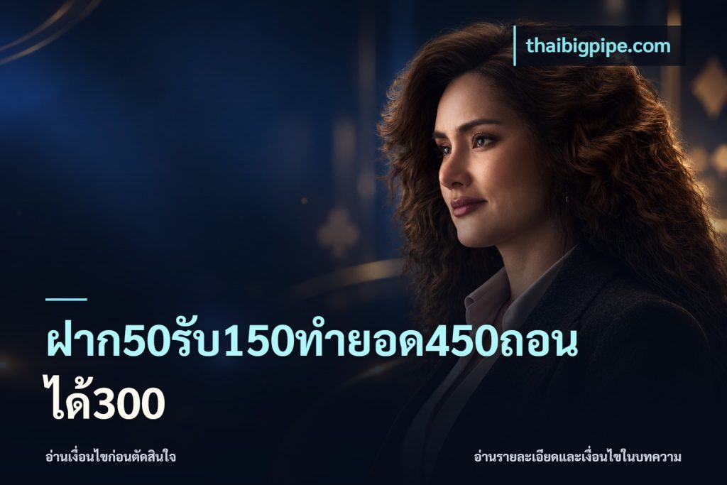 ฝาก50รับ150ทำยอด450ถอนได้300