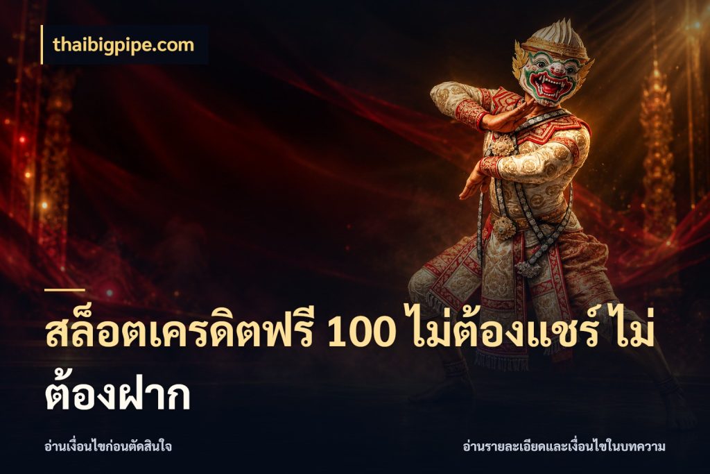 สล็อตเครดิตฟรี 100 ไม่ต้องแชร์ ไม่ต้องฝาก