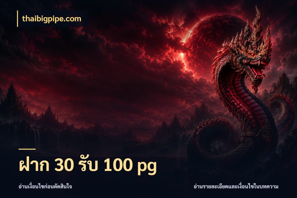 ฝาก 30 รับ 100 pg