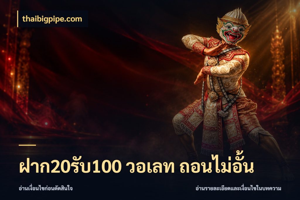 ฝาก20รับ100 วอเลท ถอนไม่อั้น