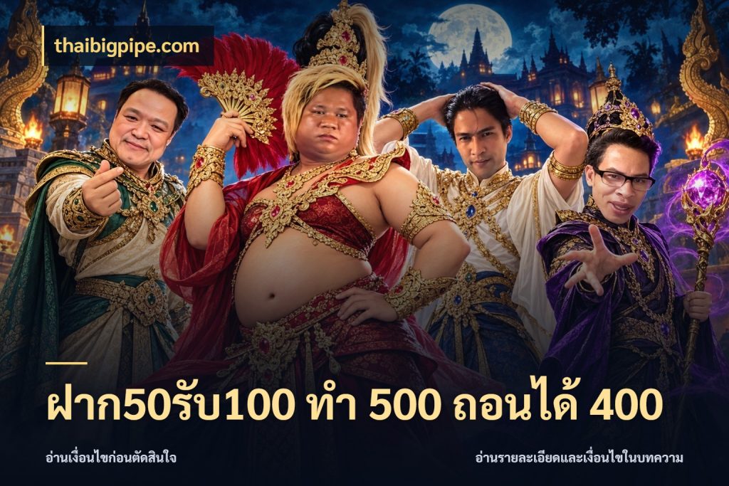 ฝาก50รับ100 ทํา 500 ถอนได้ 400