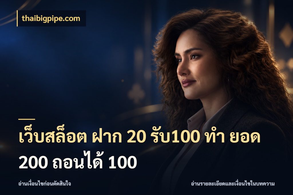 เว็บสล็อต ฝาก 20 รับ100 ทํา ยอด 200 ถอนได้ 100