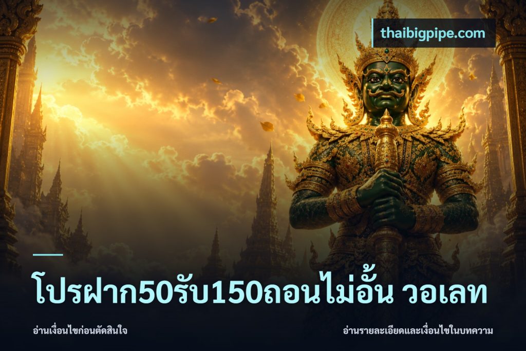 โปรฝาก50รับ150ถอนไม่อั้น วอเลท