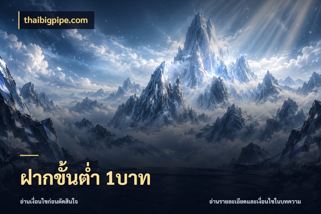 ฝากขั้นต่ำ 1บาท