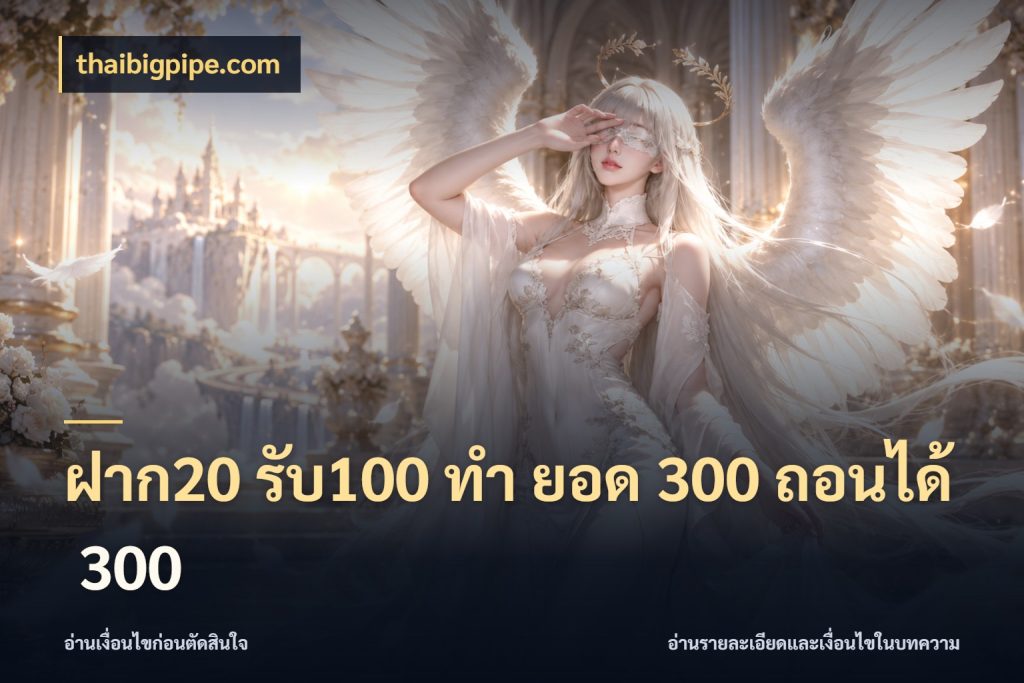 ฝาก20 รับ100 ทํา ยอด 300 ถอนได้ 300