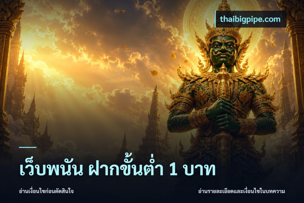 เว็บพนัน ฝากขั้นต่ำ 1 บาท