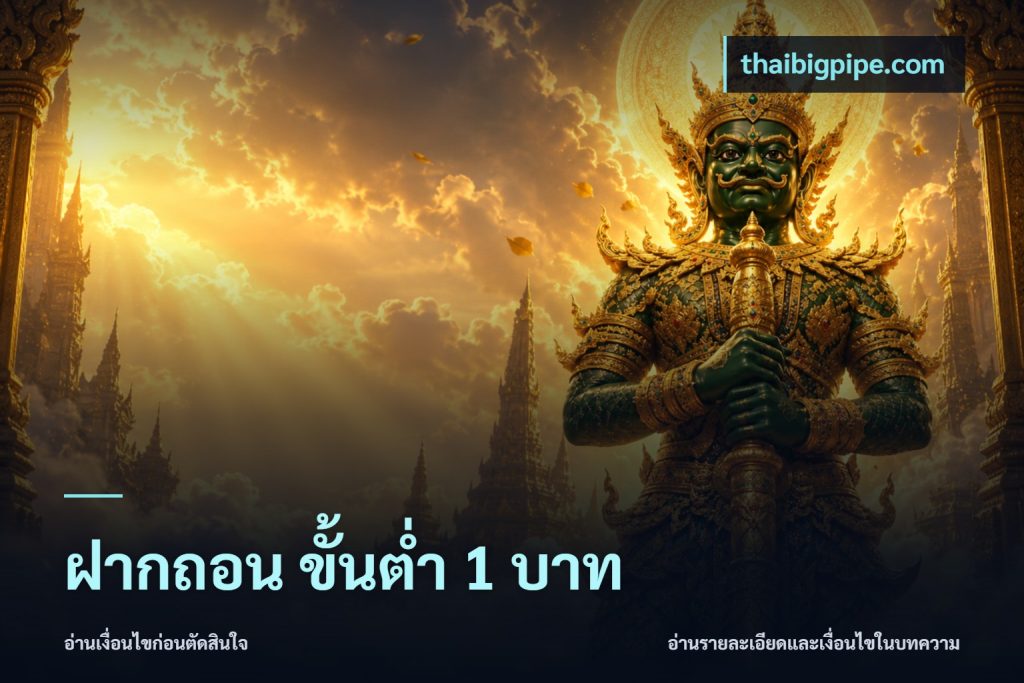 ฝากถอน ขั้นต่ำ 1 บาท