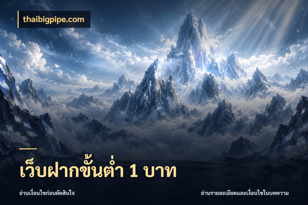 เว็บฝากขั้นต่ำ 1 บาท