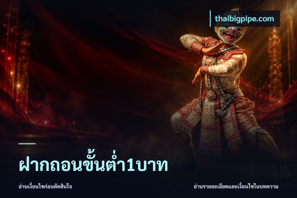 ฝากถอนขั้นต่ำ1บาท
